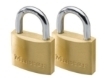 Picture of MASTER LOCK BRASS PADLOCK 2 KEYED ALIKE 20MM HARD STEEL SHACKLE MSP1900T