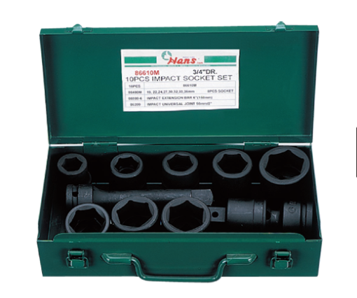 Picture of Hans 10 Pcs. Impact Socket Set, 86610AA