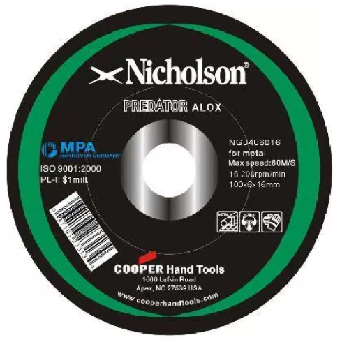 Picture of NICHOLSON GRINDING DISC, FOR METAL, NG046016
