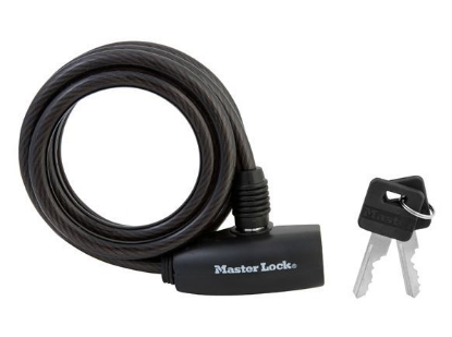 Picture of Master Lock Cable Lock Vinyl Coated 5/16X6 Black, MSP8126D