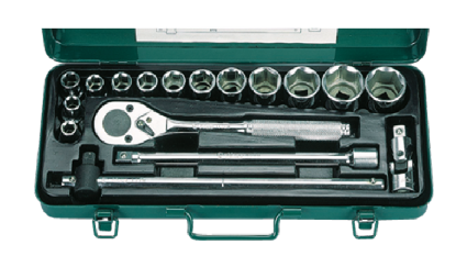 Picture of Hans 17 Pcs. 12Pts. Socket Wrench Set - Inches Size