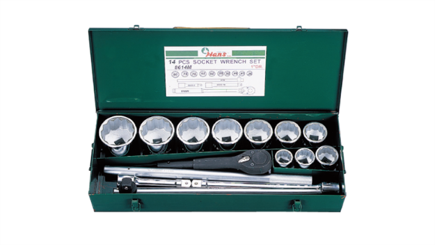 Picture of Hans 1" Drive 14 Pcs. Socket Wrench Set - 8614 - Inches Size