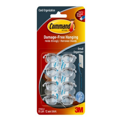 Picture of 3M Command Clear Cord Organizer Small
