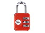 Picture of Yale Colored Luggage 3-digit Combination Lock (Red) 28mm - YP1/28/121