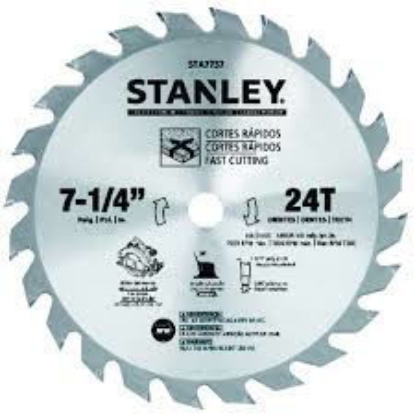 Picture of Stanley Circular Saw Blade Carbide Teeth 24T x 7-1/4