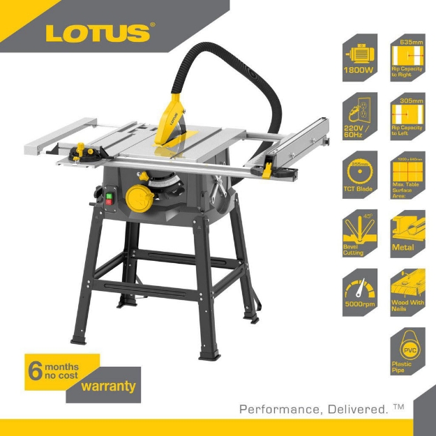Picture of LOTUS Table Saw 1800W LTST1800X