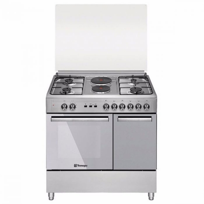 Picture of Tecnogas TFG9142CRX 90cm range, 4 Gas Burners + 2 Fast Heating Electric Plates │ Gas Oven + Gas Grill │ Rotisserie