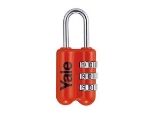 Picture of Yale Colored Luggage 3-digit Combination Lock (Red) 23mm - YP2/23/128