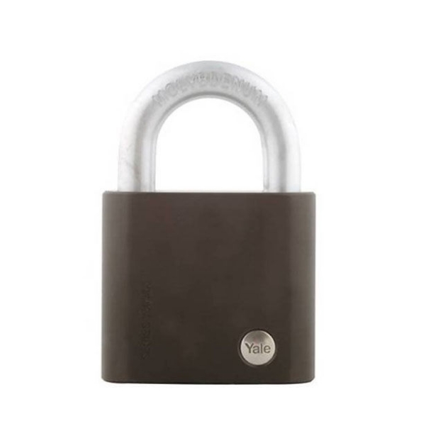 Picture of Yale DC Padlock Heavy Duty Hardened Steel Black 70mm 25mm Shackle, YLHY100/70/125/1