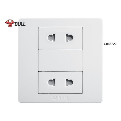Picture of Bull 2 Gang Universal Outlet Set (White), G06Z222