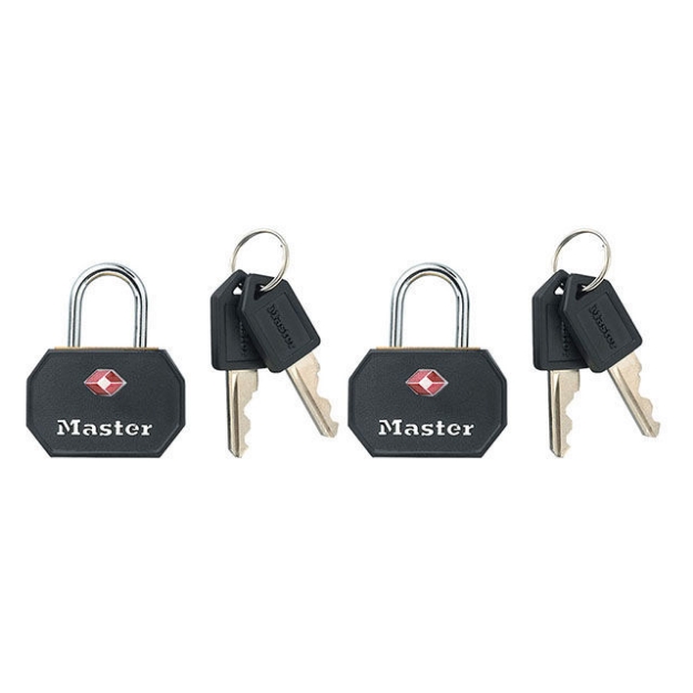 Picture of Master Lock Padlock Metal 35mm with Cover Black 2KA, MSP4681TBLK