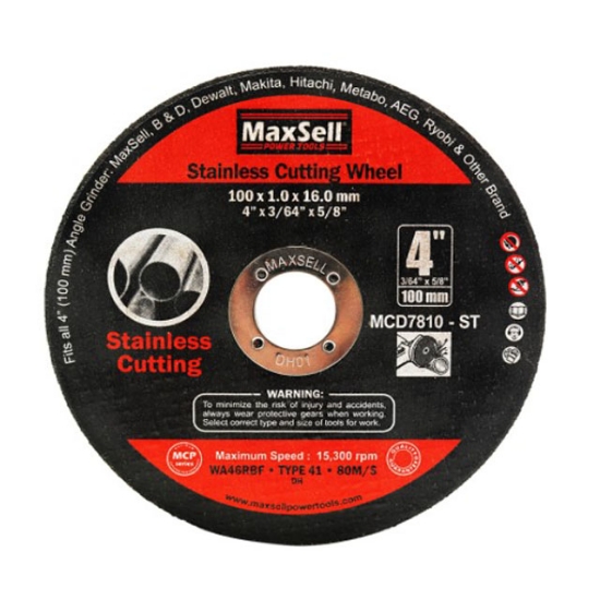 Picture of MaxSell Stainless Cutting Wheel, MCD7810-ST