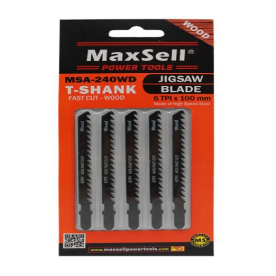 Picture of MaxSell Fast Cutting T-Shank Jigsaw Blade for Wood, MSA-240WD