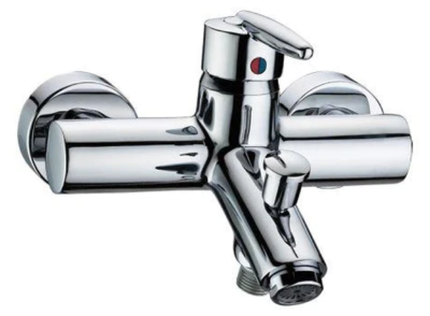 Picture of WESTINGHOUSE DELTA TUB & SHOWER FAUCET ON-WALL GRAIL 1-LEVER HANDLE CHROME - WHDTSFWGHC7100