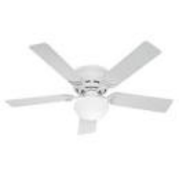 Picture of LOW PROFILE,W/LIGHT,5- BLADES 52" WHITE-HF24981