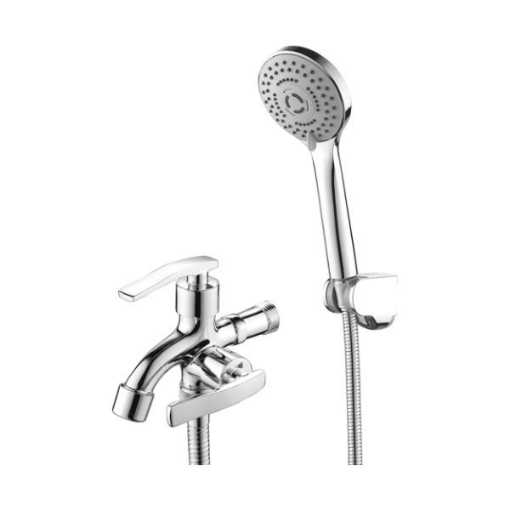 Picture of AQUA 2-WAY BATHROOM FAUCET W/ SHOWER KIT CHROME-AXS552S4013C