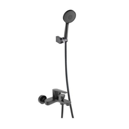 Picture of CLYDE H&C BATH & SHOWER FAUCET W/ SHOWER KIT MATTE BLACK-AXS59SO350B
