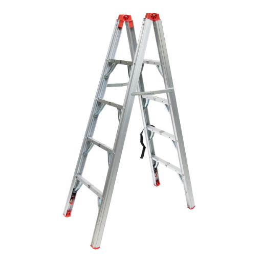 Picture of HOMER 4-STEP ALUMINUM STICK LADDER 2 FOLDS HOMAYG204