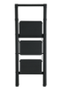 Picture of HOMER 3-STEP STEEL LADDER BLACK HOMLSSL03B