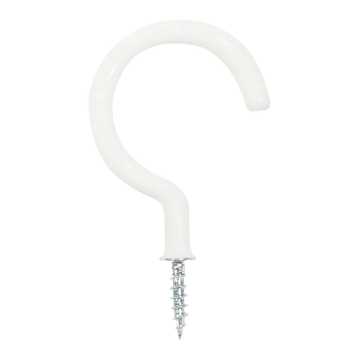 Picture of MILLER CUP HOOK PVC COATED 1-1/2INCHES 20-PC WHITE