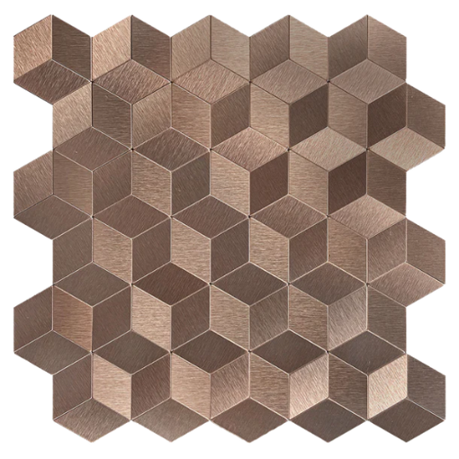 Picture of HOMER 3D COPPER SELF ADHESSIVE WALL TILES 10 PACK PEEL AND STICK BACKSPLASH HOMS113B