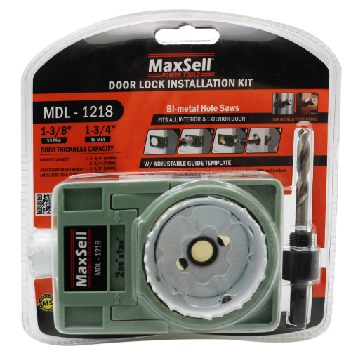 Picture of MAXSELL DOOR LOCK INSTALLATION KIT, MDL-1218