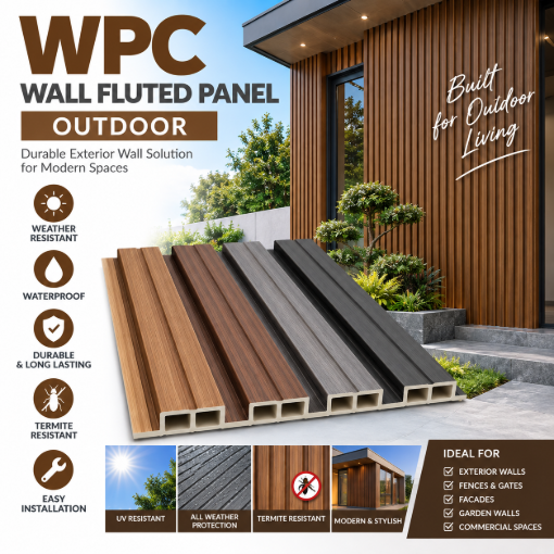 Picture of WPC Wall Fluted Panel / Outdoor