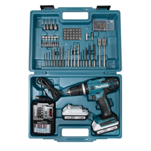 Picture of Makita 18V Li-Ion Cordless 13 mm (1/2") 38 N·m Driver Drill (G-Battery), DF488D005