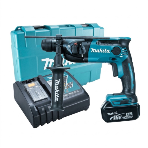 Picture of Makita 18V LXT XPT Cordless 16 mm (5/8") Rotary Hammer, SDS-PLUS, DHR165RF